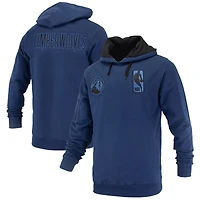 Unisex FISLL Navy Minnesota Timberwolves Logoman Shadow Collection Pullover Hoodie