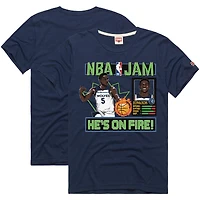 Unisex Homage Anthony Edwards Navy Minnesota Timberwolves NBA Jam Tri-Blend T-Shirt