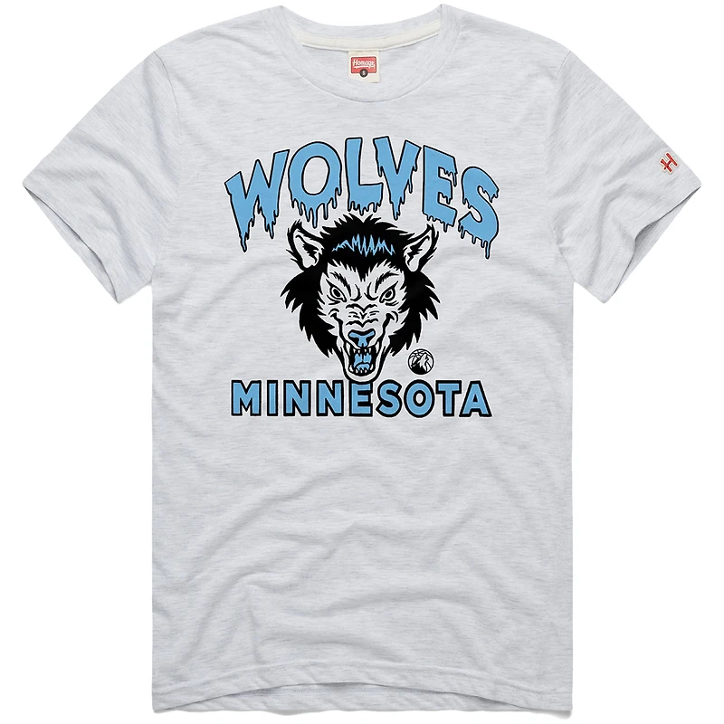 T-shirt unisexe hommage Ash Minnesota Timberwolves Hometown Edition Tri-Blend