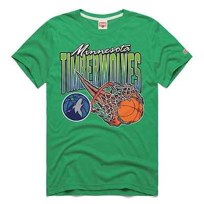 T-shirt unisexe vert hommage aux Timberwolves du Minnesota On Fire Tri-Blend