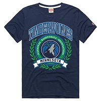 Unisex Homage  Navy Minnesota Timberwolves Crest Tri-Blend T-Shirt