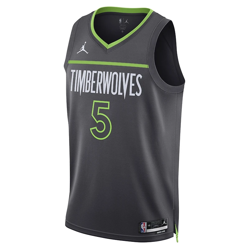 Unisex Jordan Brand Anthony Edwards Charcoal Minnesota Timberwolves Swingman Jersey - Statement Edition