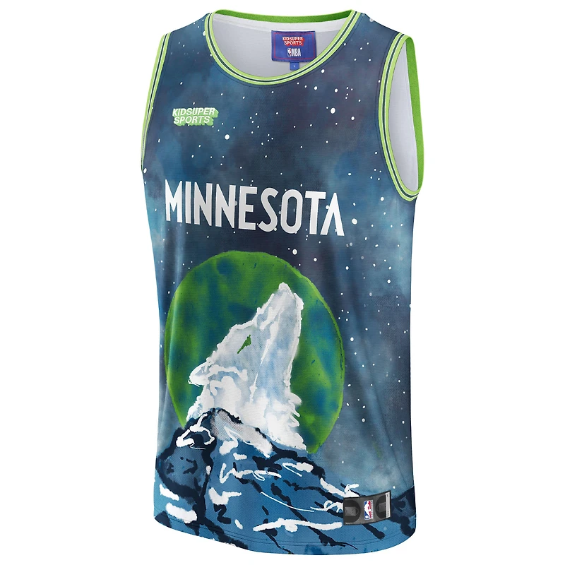 Maillot unisexe NBA & KidSuper Studios by Fanatics bleu Minnesota Timberwolves Hometown