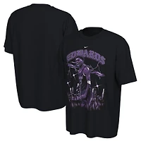 T-shirt unisexe Nike Anthony Edwards noir Minnesota Timberwolves édition City 2025/26 avec motif graphique du joueur