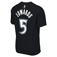 Unisex Nike Anthony Edwards Black Minnesota Timberwolves Name & Number T-Shirt - Classic Edition