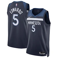 Maillot unisexe Nike Anthony Edwards bleu marine Minnesota Timberwolves Swingman - Icon Edition