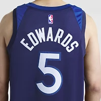 Unisex Nike Anthony Edwards Navy Minnesota Timberwolves Swingman Jersey - Icon Edition
