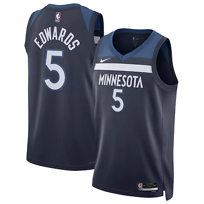 Maillot unisexe Nike Anthony Edwards bleu marine Minnesota Timberwolves Swingman - Icon Edition