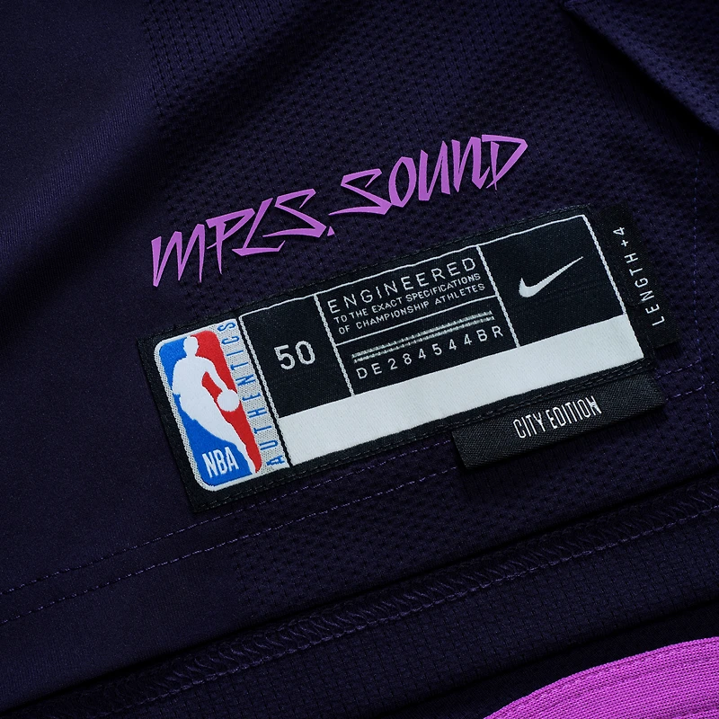 Unisex Nike Anthony Edwards Purple Minnesota Timberwolves 2025/26 Authentic Jersey - City Edition