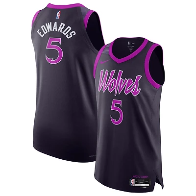 Unisex Nike Anthony Edwards Purple Minnesota Timberwolves 2025/26 Authentic Jersey - City Edition