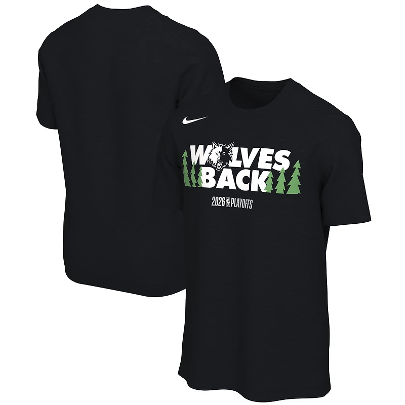 Unisex Nike Black Minnesota Timberwolves 2026 NBA Playoffs Mantra T-Shirt