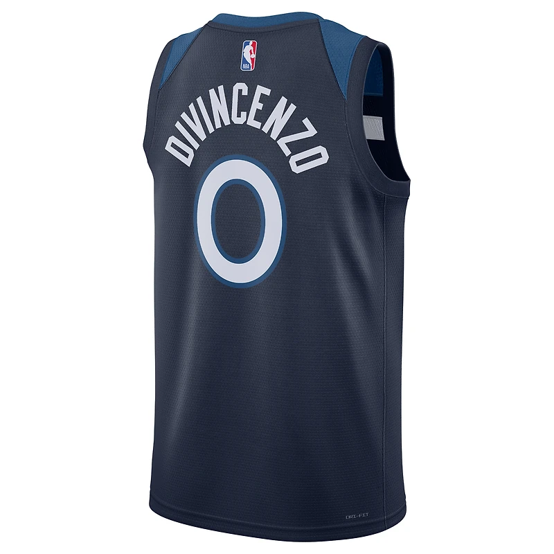 Unisex Nike Donte DiVincenzo Navy Minnesota Timberwolves Swingman Player Jersey - Icon Edition