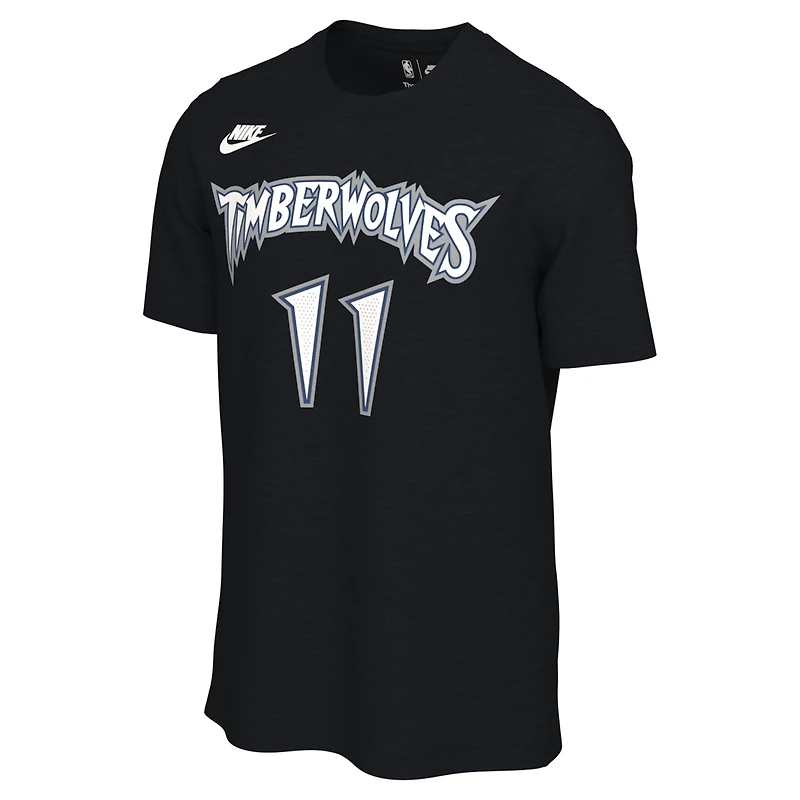 Unisex Nike Naz Reid Black Minnesota Timberwolves Name & Number T-Shirt - Classic Edition