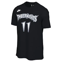 Unisex Nike Naz Reid Black Minnesota Timberwolves Name & Number T-Shirt - Classic Edition