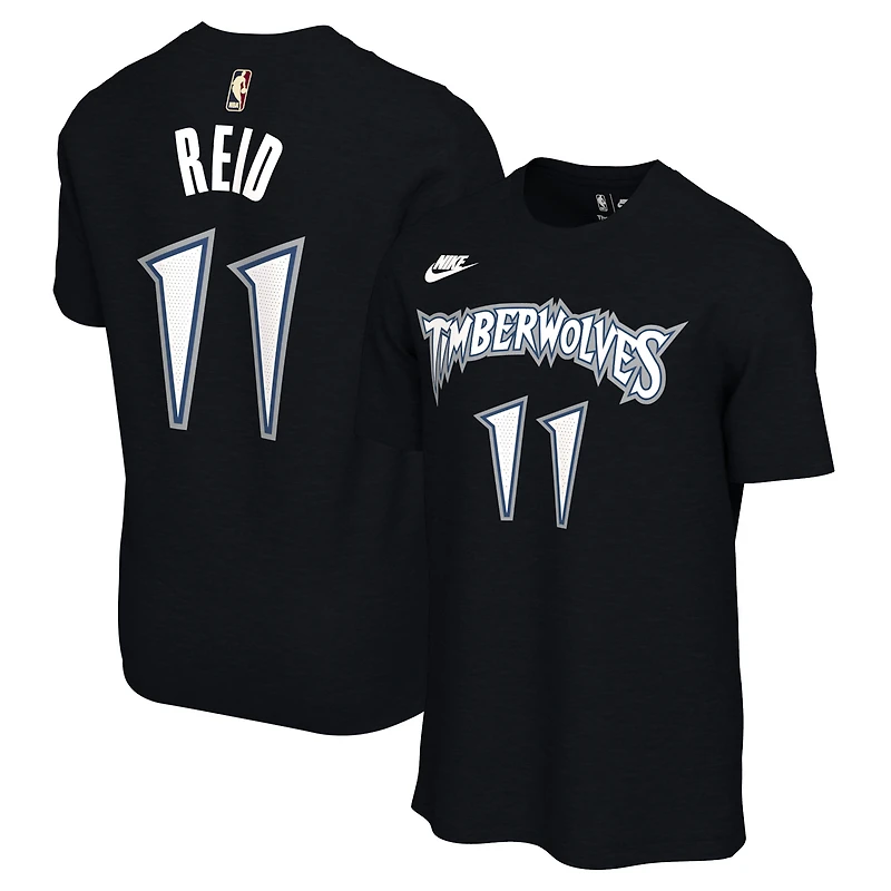 T-shirt Nike unisexe Naz Reid noir avec nom et numéro des Minnesota Timberwolves - Édition classique