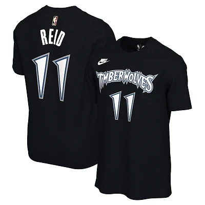 T-shirt Nike unisexe Naz Reid noir avec nom et numéro des Minnesota Timberwolves - Édition classique