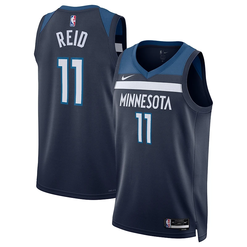 Maillot Swingman Nike Naz Reid bleu marine unisexe des Minnesota Timberwolves - Édition Icon