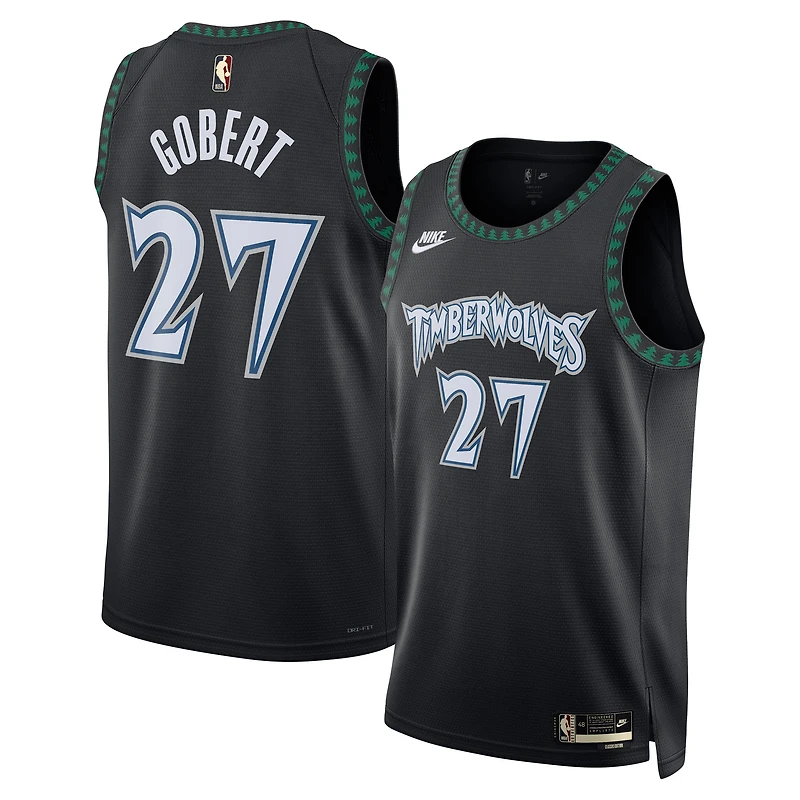 Unisex Nike Rudy Gobert Black Minnesota Timberwolves Swingman Jersey - Classic Edition