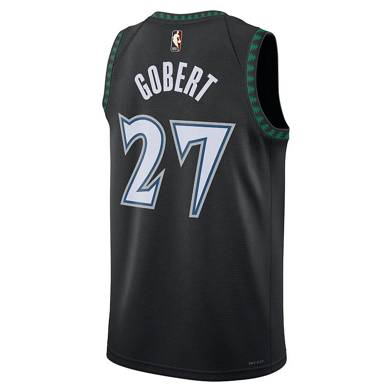 Unisex Nike Rudy Gobert Black Minnesota Timberwolves Swingman Jersey - Classic Edition