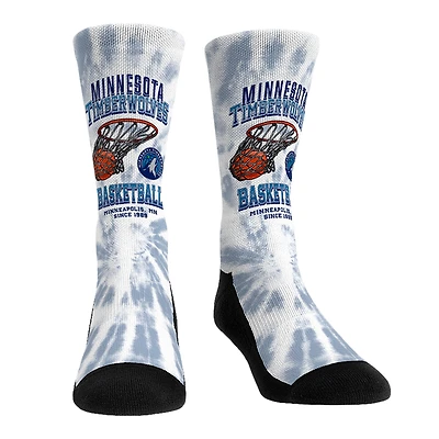 Chaussettes unisexes Rock Em Minnesota Timberwolves Vintage Hoop Crew
