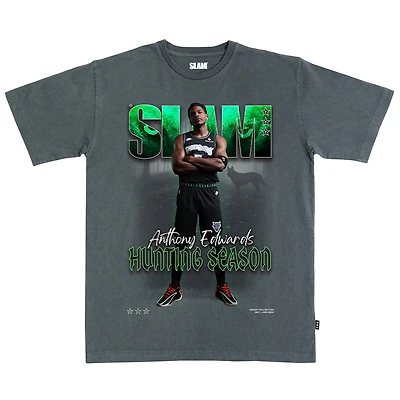 Unisex SLAM Anthony Edwards Charcoal Minnesota Timberwolves Cover T-Shirt