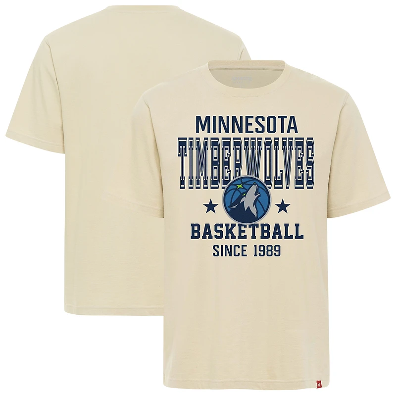 Unisex Sportiqe  Cream Minnesota Timberwolves Duke Premium T-Shirt