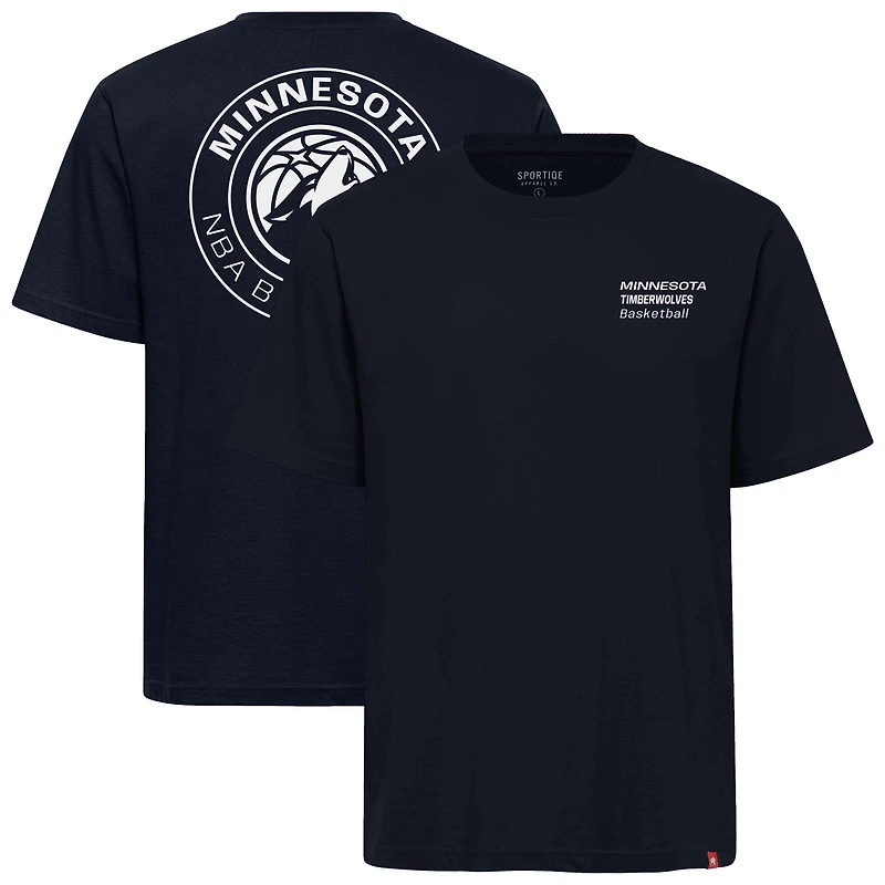 Unisex Sportiqe  Navy Minnesota Timberwolves Duke Premium T-Shirt