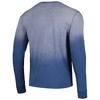Unisex Sportiqe Navy Minnesota Timberwolves Mohave Sun-Dipped Long Sleeve T-Shirt