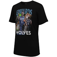 T-shirt unisexe Stadium Essentials Anthony Edwards noir Minnesota Timberwolves Player Crossroads