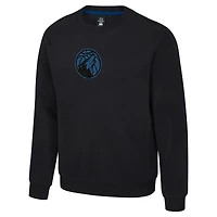 Unisex Stadium Essentials Black Minnesota Timberwolves Club Level Chenille Sweatshirt