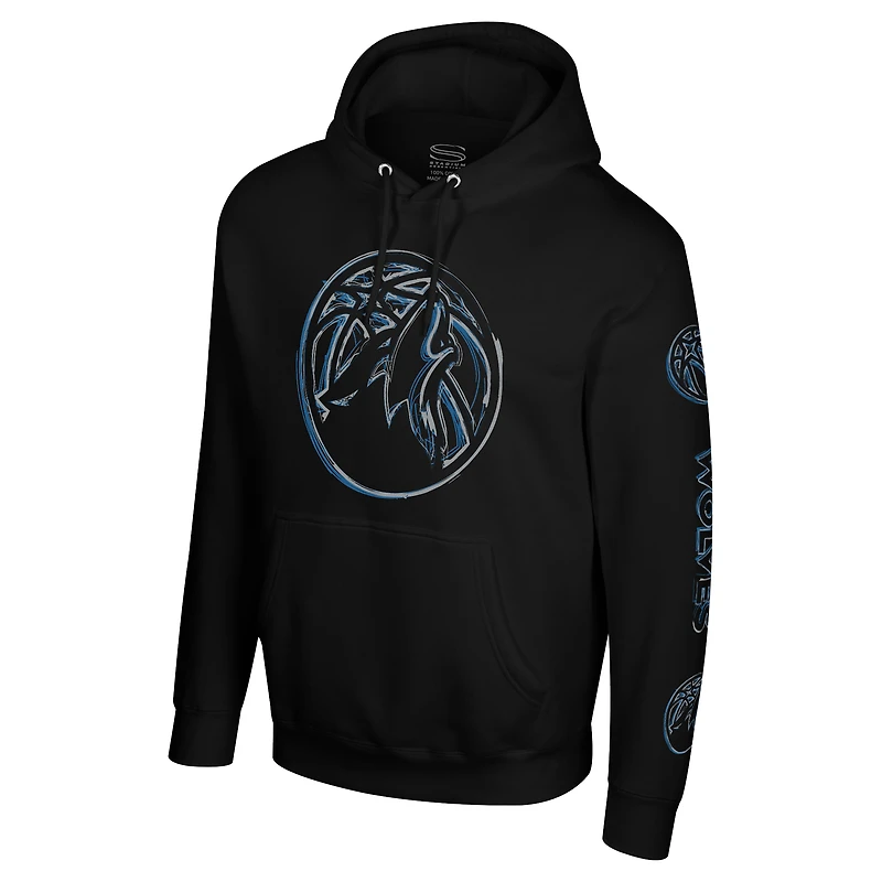 Sweat à capuche unisexe Stadium Essentials noir Minnesota Timberwolves Elementized Ride