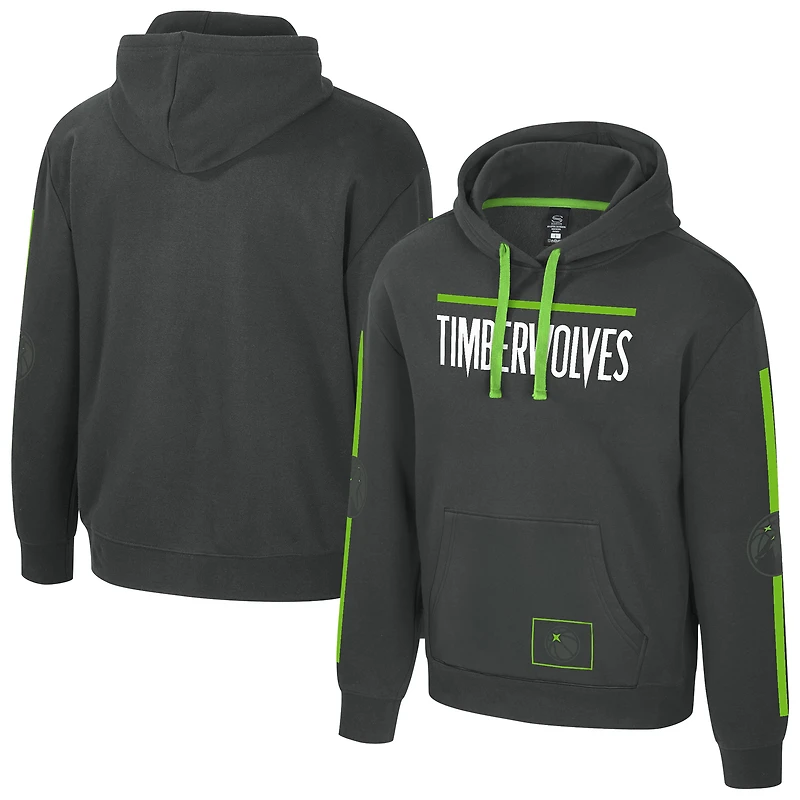 Sweat à capuche unisexe Stadium Essentials anthracite des Minnesota Timberwolves City Star