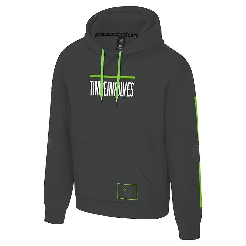 Unisex Stadium Essentials  Charcoal Minnesota Timberwolves NBA Legends City Star Fleece Hoodie