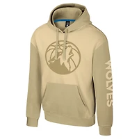 Unisex Stadium Essentials Khaki Minnesota Timberwolves Rafters Burst Hoodie
