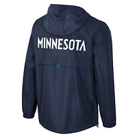 Unisex Stadium Essentials Navy Minnesota Timberwolves Compete Quarter-Zip Hoodie Jacket