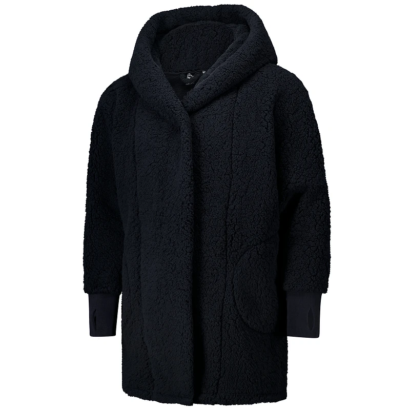 Unisex the Best Lounger World By Jill Martin Navy Minnesota Timberwolves Oversized Open-Front Hoodie Sweater