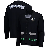 Gilet unisexe The Wild Collective noir Minnesota Timberwolves City Edition à boutons