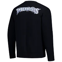 Unisex The Wild Collective  Black Minnesota Timberwolves City Edition Full-Button Cardigan