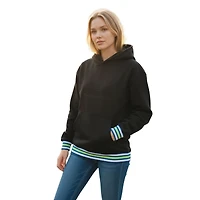 Unisex The Wild Collective Black Minnesota Timberwolves Custom Rib Tonal Premium Hoodie