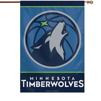 WinCraft Minnesota Timberwolves 28 "x 40" Bannière verticale simple face avec logo principal