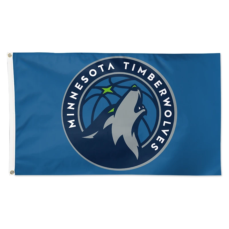 WinCraft Minnesota Timberwolves Drapeau simple face avec logo principal 3 pi x 5 pi