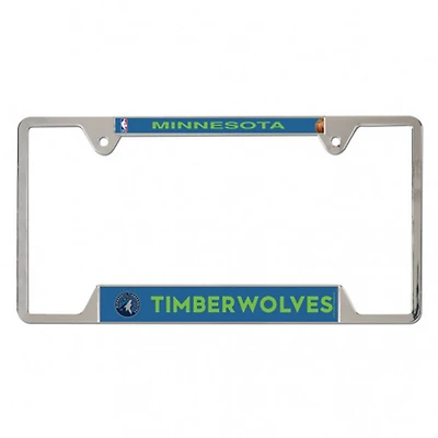 WinCraft  Minnesota Timberwolves Chrome Plated Metal License Plate Frame