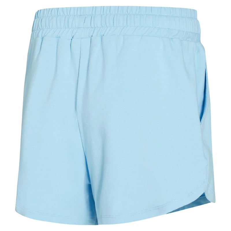 Women's Concepts Sport  Light Blue Minnesota Timberwolves Elevation Tri-Blend Long Sleeve Top & Shorts Set