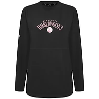 Sweat-shirt à col roulé Beaudry gris des Timberwolves du Minnesota pour femme Levelwear