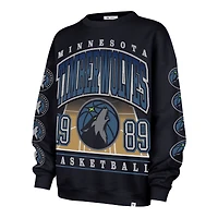 Sweat-shirt surdimensionné bleu marine '47 Minnesota Timberwolves Go Big pour femme