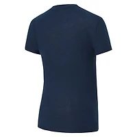 Ensemble pyjama en flanelle bleu marine/gris pour femme Concepts Sport des Timberwolves du Minnesota Avondale avec t-shirt et pantalon