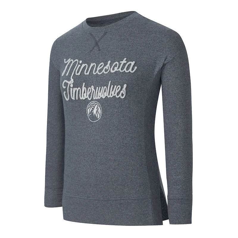 Women's Concepts Sport  Navy Minnesota Timberwolves Rigor Long Sleeve Jersey T-Shirt