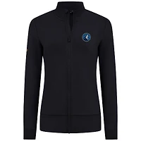 Veste zippée Shine noire pour femme Levelwear des Minnesota Timberwolves