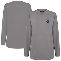 Sweat-shirt gris Beaudry pour femme des Timberwolves du Minnesota Levelwear
