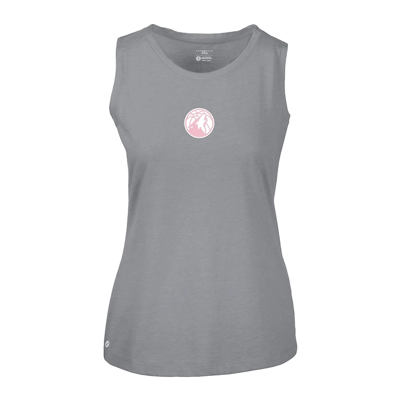 Débardeur gris Levelwear pour femme avec logo Macy Core la fête des mères Minnesota Timberwolves